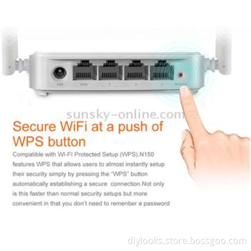 Tenda N301 Wireless N300 Easy Setup Router, Up to 300Mbps Speed